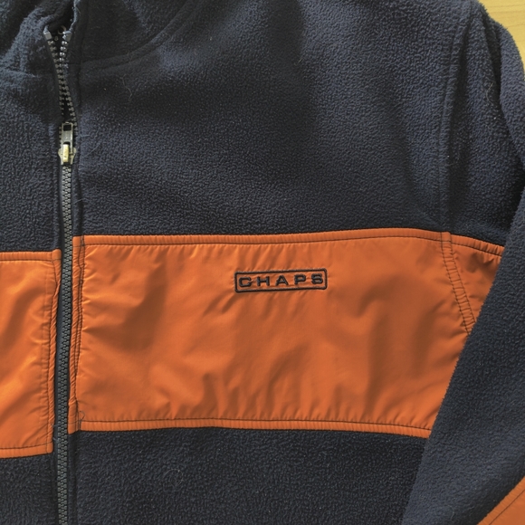 Chaps Mens Zip Up Fleece windbreaker - Picture 6 of 8